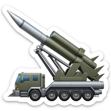 NATO military rocket launch system with many missles sticker