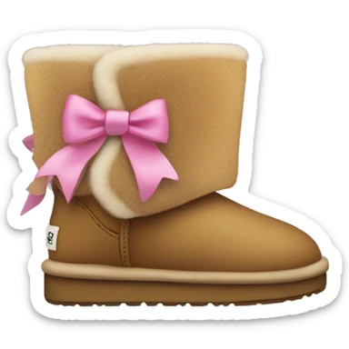 Uggs with bows on the back sticker