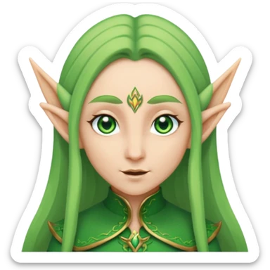 crea un avatar come personaggio elfo sticker