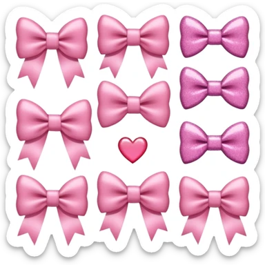 Cute coquette stickers bows, aesthetic girly stickers sticker