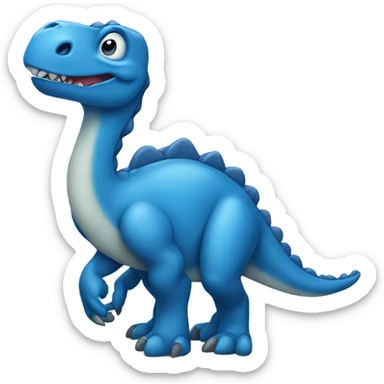 Blue dinosaur  sticker