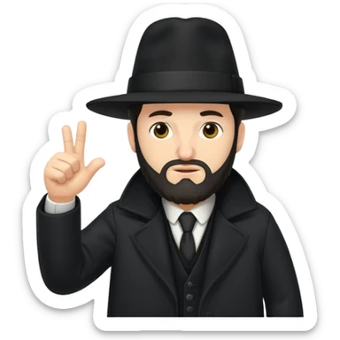 orthodox jew thumbs down sticker