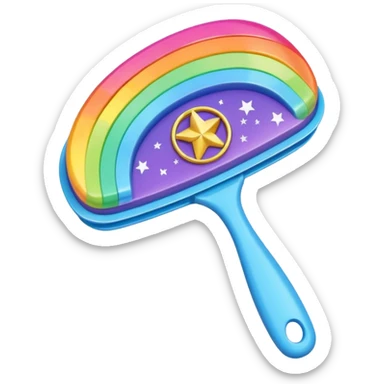 horoscope-style hairbrush 
 sticker