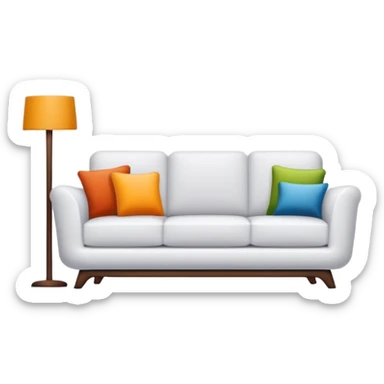 furniture store logo with sofa and chair sticker