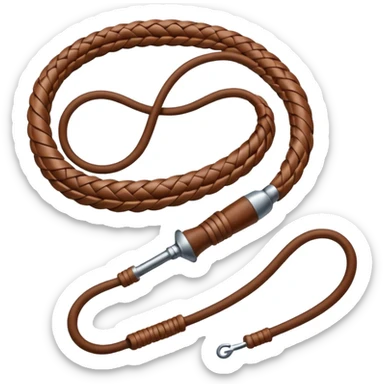 brown whip sticker