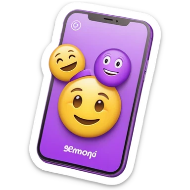 app interface, Ai Emoji Generator, remove ads, unlock pro feature, faster process, ad-free experience, cartoon characters, purple background, digital art, trending on artstation, 8k resolution, octane render sticker