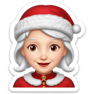 Mrs. Claus sticker