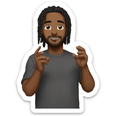Js make an emojis chill like  pray🙏 this or 🤞 finger crossed  sticker
