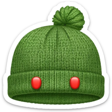 Green hat, Lost & Found Object. sticker