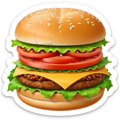 Spicy meat sandwich sticker