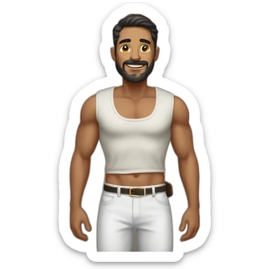 Hombre sujetador en mano sticker