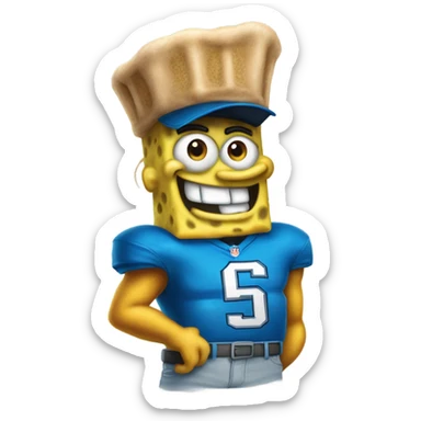 SpongeBob detroit lion sticker