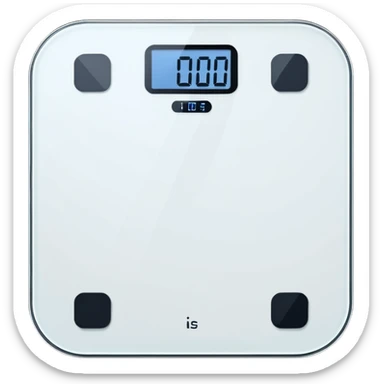 pesa de baño sticker