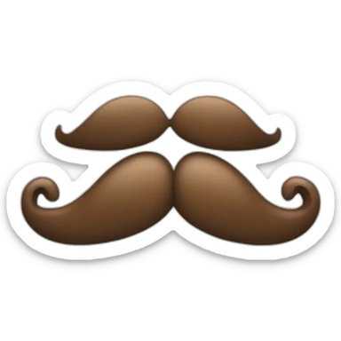 moustache carré brin sticker