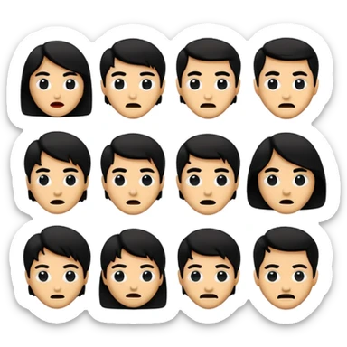 GENERAME   8  ICONOS TIPO EMOJI SILUETEADOS SIN FONDO   ESTILO RETRO OCHENTERO CON LA TEMATICA DE LA PELICULA An American The Evil Dead (Posesión infernal) sticker