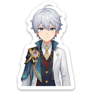 Genshin Impact anime character Il Dottore sticker