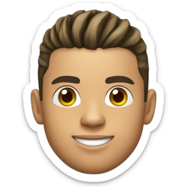 Ronaldo avec une tête de tigre sticker