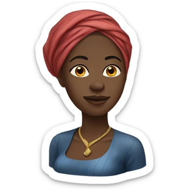 Congolese Woman 1 sticker