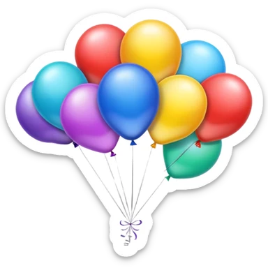 Pretty balloons sticker