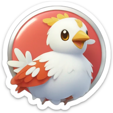 Pokemon Delibird Badge Winter Slowflake GiftBox 2023 sticker