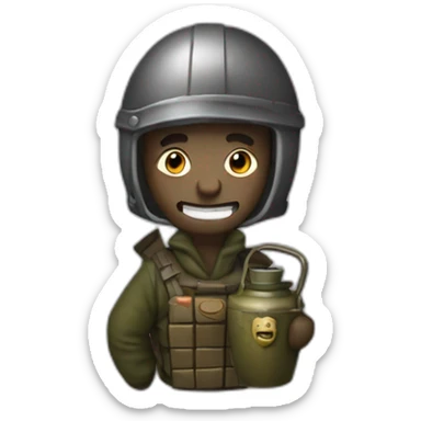 Quatarian with grenade sticker