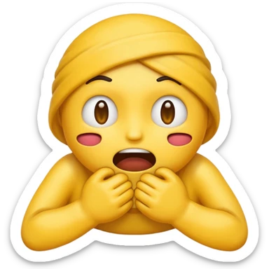 emoji strangling itself with its own hands sticker