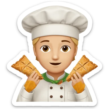 Baklava yiyen baklava kaçışı sticker