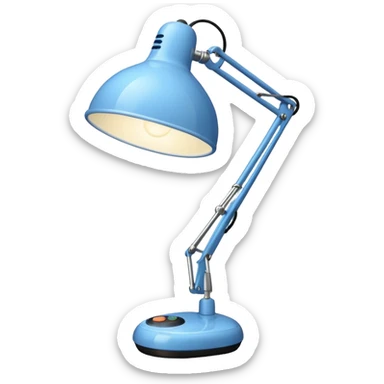 Luxo Jr. white lamp Pixar sticker