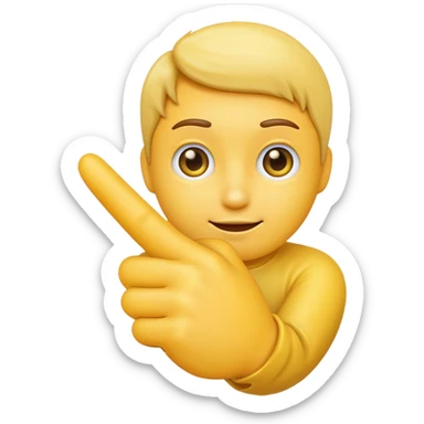 Emoji with index finger touching thumb  sticker