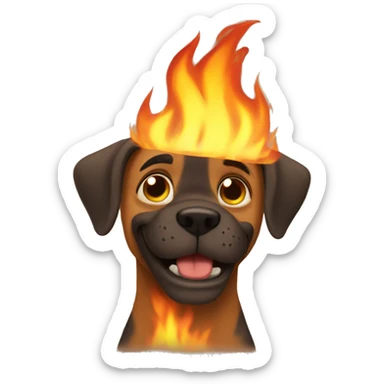 this is fine cat fire behind sticker