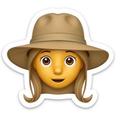 safari hat sticker