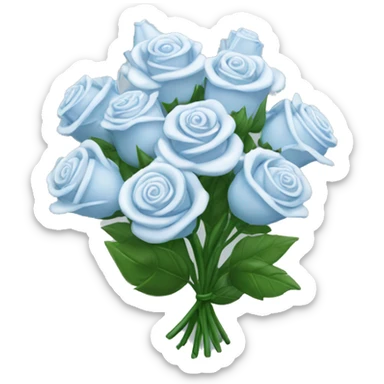 crystal roses bouquet  sticker