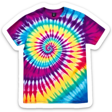 1990’s dark tie dye shirt sticker