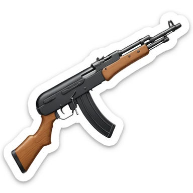 Realistic akm 47 ينظر جهة اليسار و مكتمل من جميع النواحي sticker