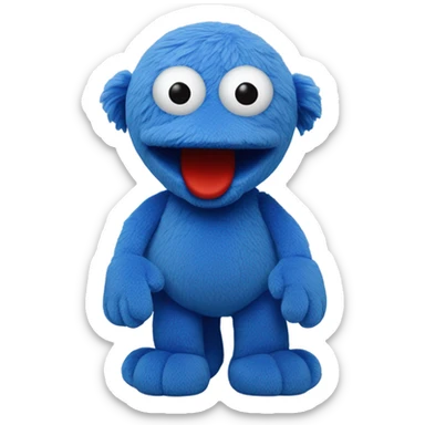 Blue Elmo  sticker