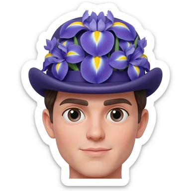 БАБОЧКА ИЗ ИРИСОВ sticker