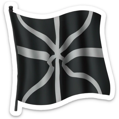 black flag with celtic cross sticker