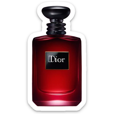 Dark red Dior parfum  sticker