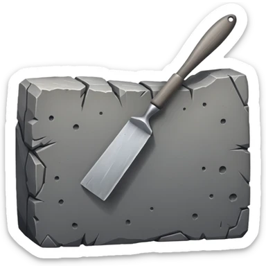 A primitive stone scraper with rough cutting surface.






 sticker