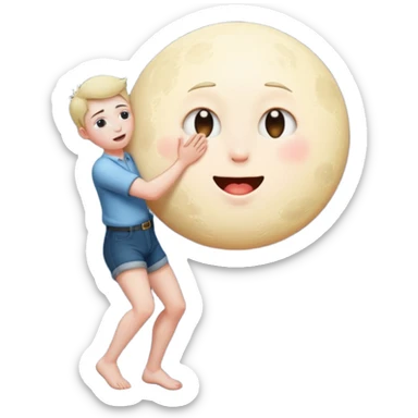 Mooning sticker