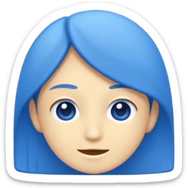 Centang biru dengan ada centang berwarna putih dan bentuk lingkaran warna biru sticker