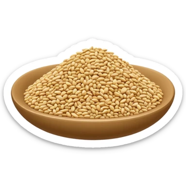 a bunch of sesame seeds sticker