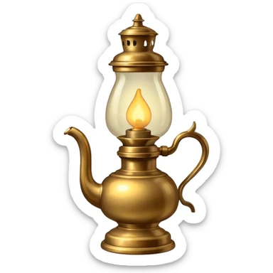 oil lamp light sticker
