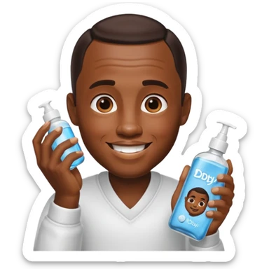 Make an emoji of Diddy with baby oil sticker
