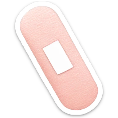 Pale pink bandaid  sticker