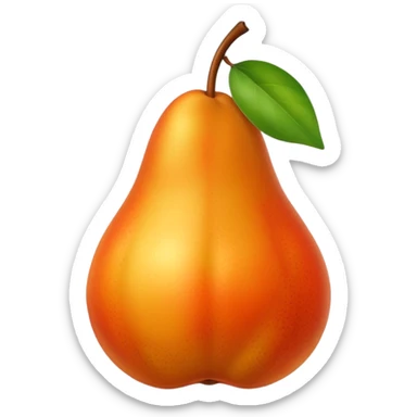 A orange pear  sticker