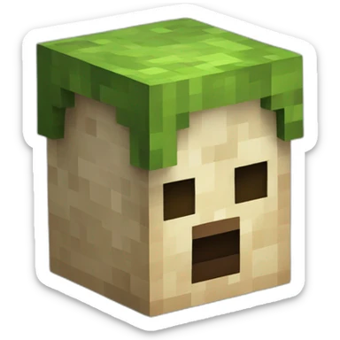 Minecraft block GraassBlock sticker