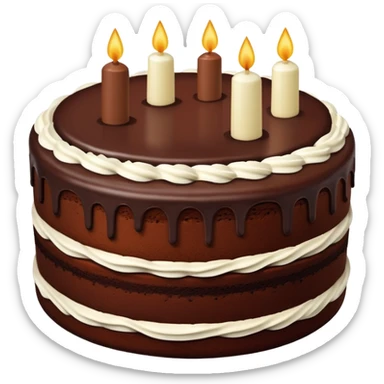 Chocolate cake sticker