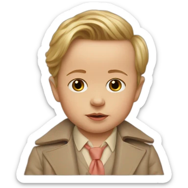 baby Wes Anderson sticker