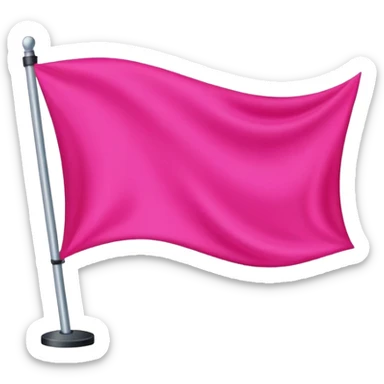 Hot pink banner  sticker